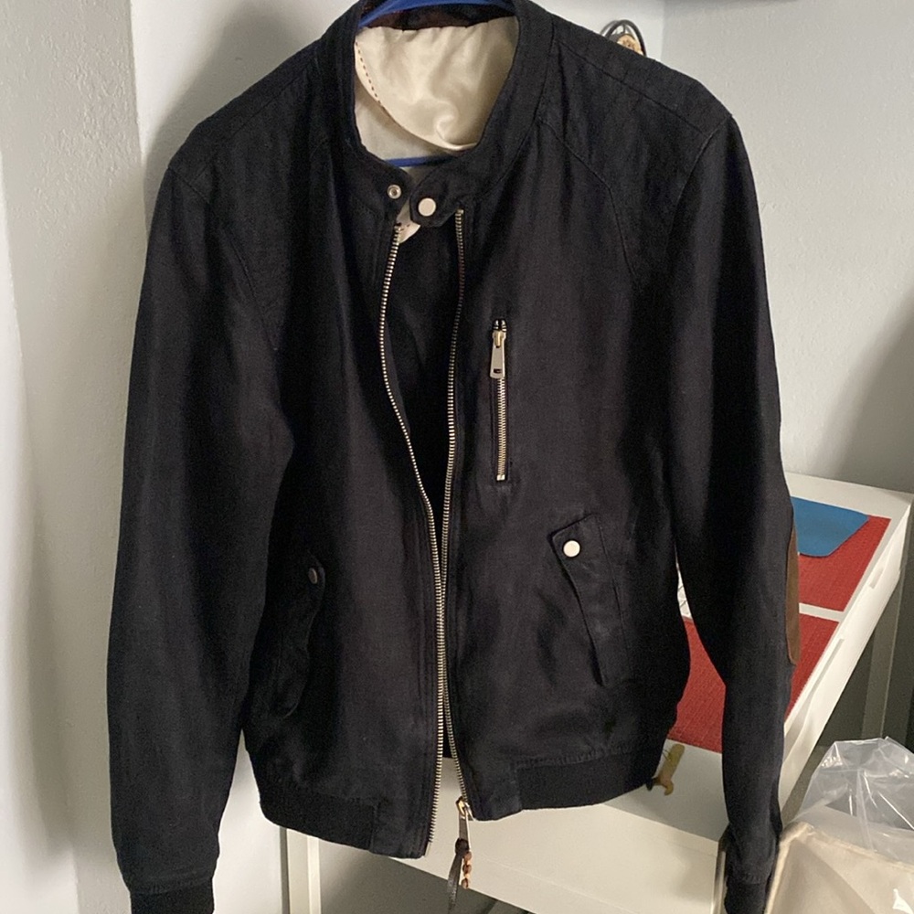 Zara men’s 100% linen black jacket - Picture 13 of 16